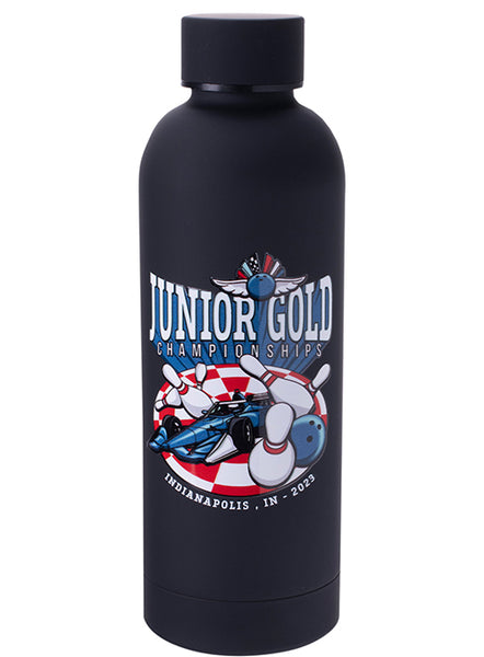 Junior Gold Championships Race Theme Stainless Steel Water Bottle