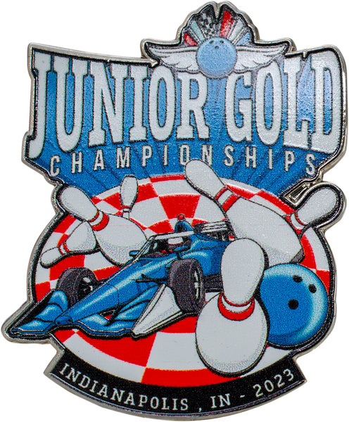 2023 Junior Gold Championships Hatpin - Front View