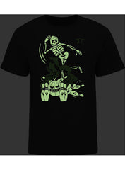 Bowling Skeleton Glow In the Dark T-shirt -Front