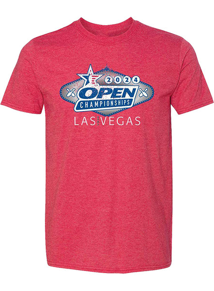 2024 Open Championships Distressed Logo T-Shirt - Front View