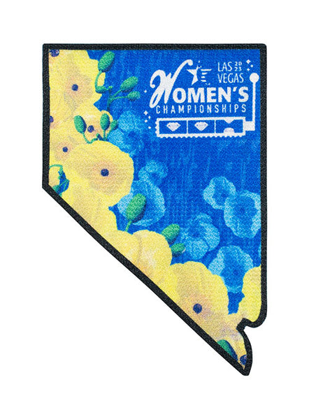 2023 Women's Championships Nevada Outline Emblem in Blue - Front View
