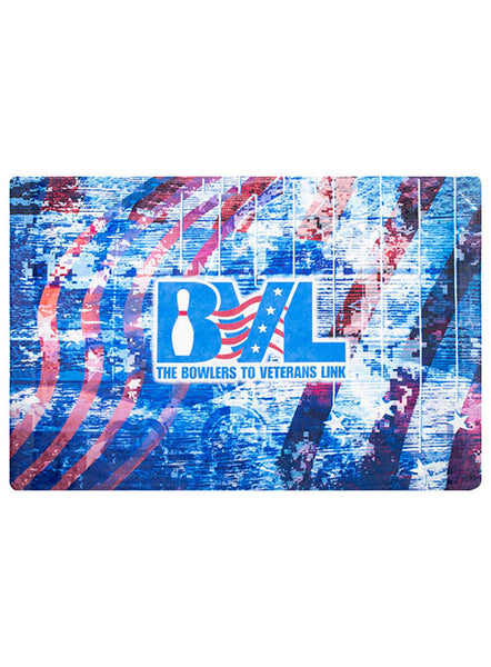 BVL Sublimated American Flag Towel in Red, White and Blue - Front View