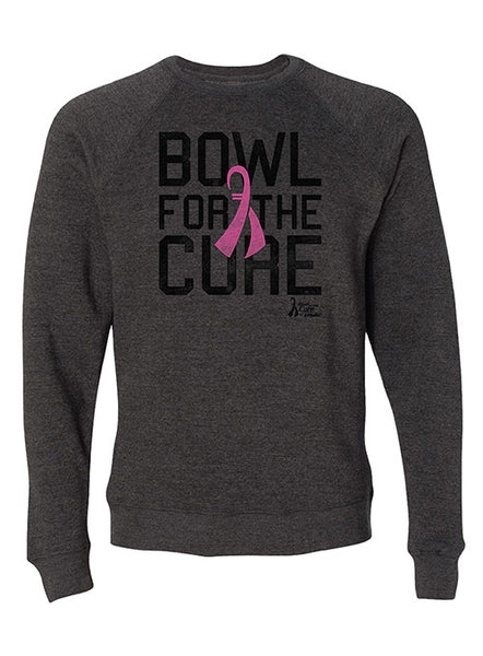 Bowl for the Cure French Terry Crewneck in Gray - Front View