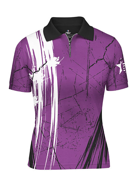 Ladies Pin Star Sublimated Performance Crackle Design Jersey