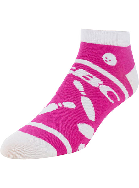 USSB Pink and White Ankle Socks