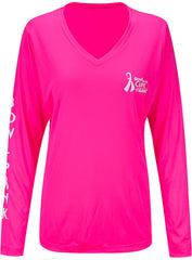 Bowl for the Cure® Bowl Pink® Ladies Performance Long-Sleeve T-Shirt - Front View