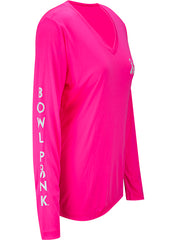 Bowl for the Cure® Bowl Pink® Ladies Performance Long-Sleeve T-Shirt - Side View