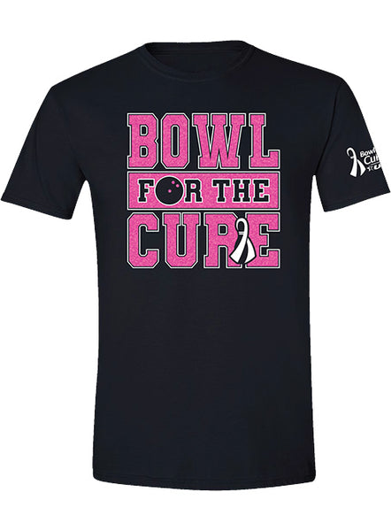Bowl for the Cure® Collegiate T-Shirt in Black - Front View