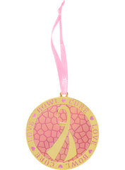 Bowl for the Cure® Pink & Gold Ornament - Front View