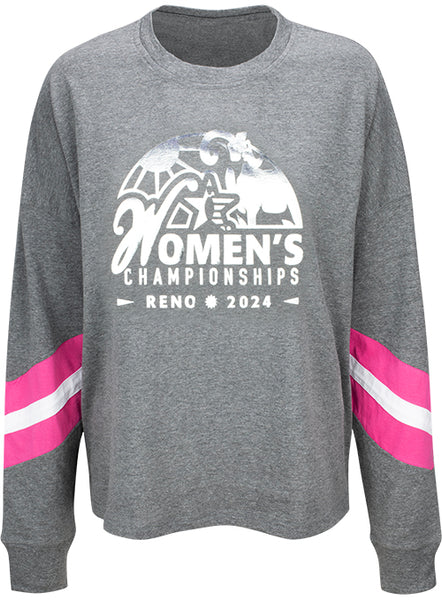 2024 Women's Championships Ladies Long Sleeve Event Logo Foil Shirt