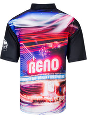 2024 Women's Championships Sublimated Reno Jersey in Red, Black, and Blue - Back View