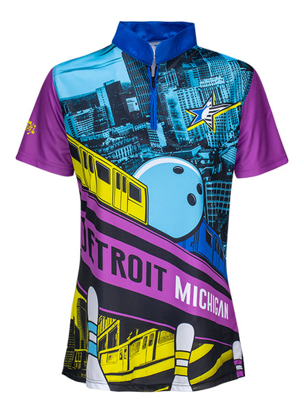 2024 Junior Gold Champiomships Ladies Sublimated Detroit Jersey - Front View