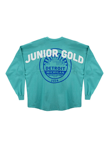 Junior Gold Detroit Spirit Jersey - Back View