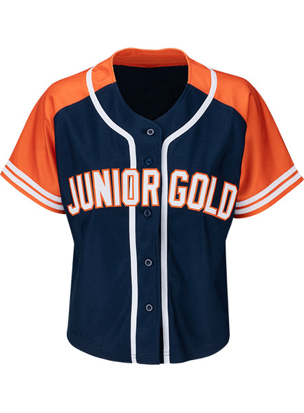 Junior Gold Championships Ladies Baseball Jersey - Front View