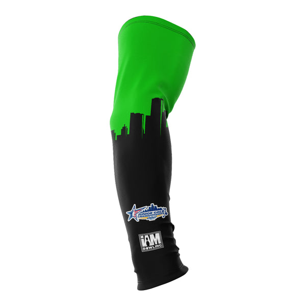 2024 Junior Gold Championships Green Arm Sleeve - Front View