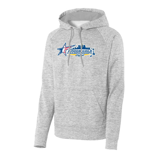 2024 Junior Gold Championships Event Logo Silver Hoodie - Front View