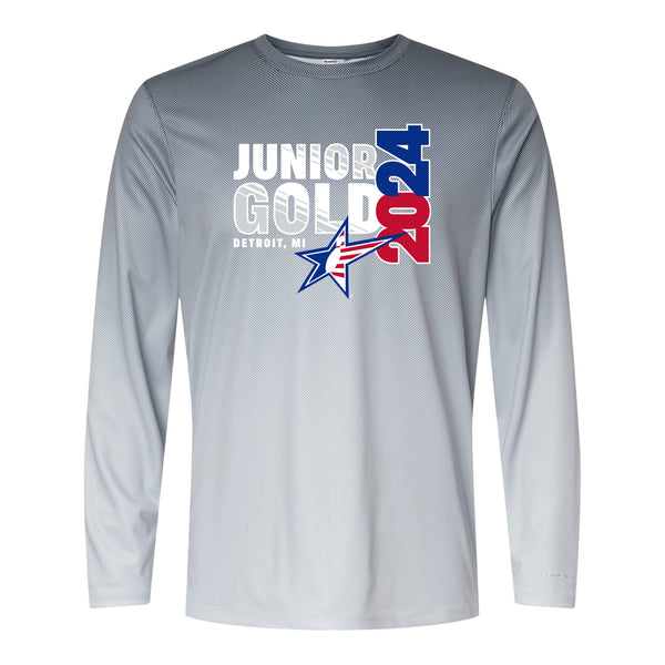 2024 Junior Gold Championships Performance Long-Sleeve T-Shirt - Front View