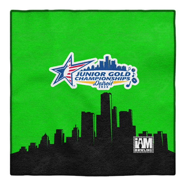 2024 Junior Gold Championships Blue Sublimated Towel - Front View