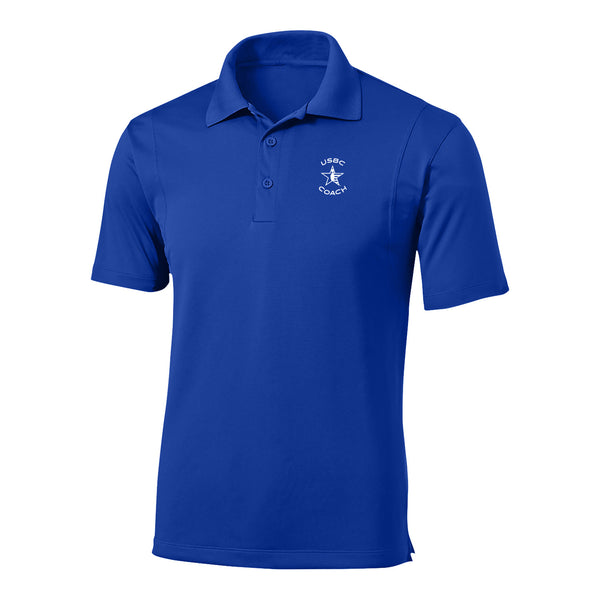 USBC Blue Coach Polo - Front View