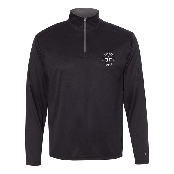 Black USBC Bronze Coach Quarter-Zip Pullover