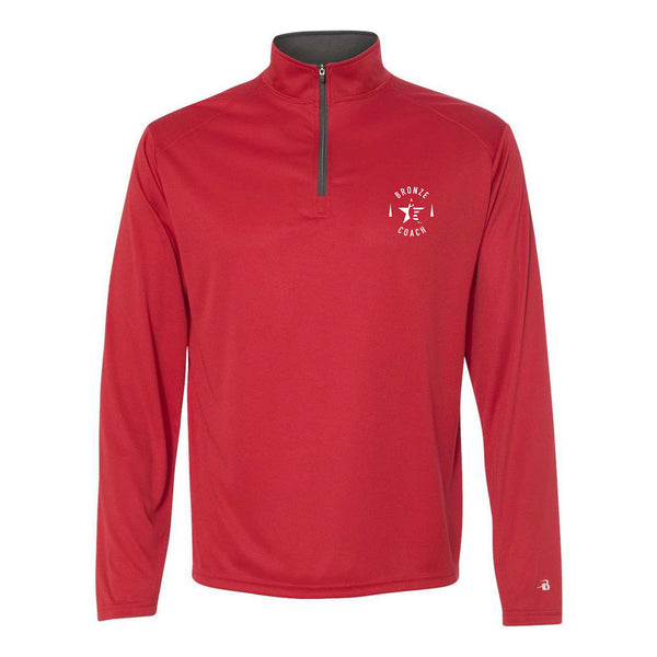 Red USBC Bronze Coach Quarter-Zip Pullover