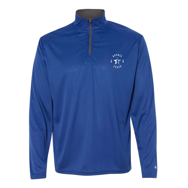 Blue USBC Bronze Coach Quarter-Zip Pullover