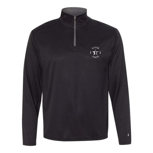 Black USBC Silver Coach Quarter-Zip Pullover