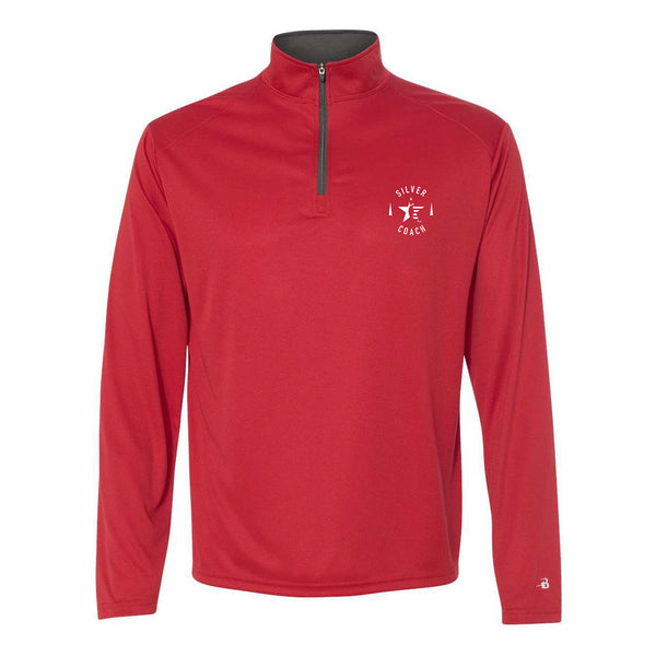 Red USBC Silver Coach Quarter-Zip Pullover