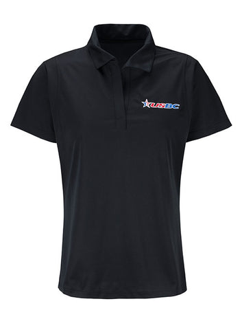 Ladies Black USBC Performance Polo - Front View