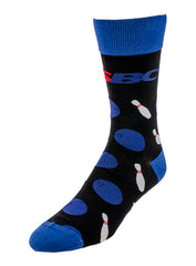 USBC Bowling Jacquard Dress Socks - Front Left View