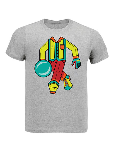USBC Instant Bowler Youth T-Shirt in Sport Grey - Front View
