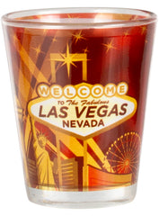 2024 Open Championships Las Vegas Skyline Shot Glass Front
