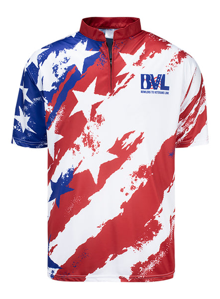 BVL Stars and Stripes Sublimated Jersey - Front View