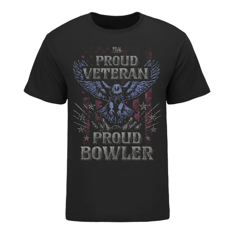 BVL "Proud Veteran Proud Bowler" Black T-Shirt