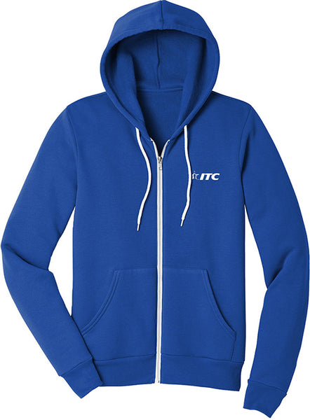 ITC Full Zip Hooded Sweatshirt , Blue