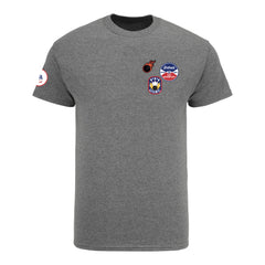 2024 Junior Gold Championships Patch Grey T-Shirt - Front View