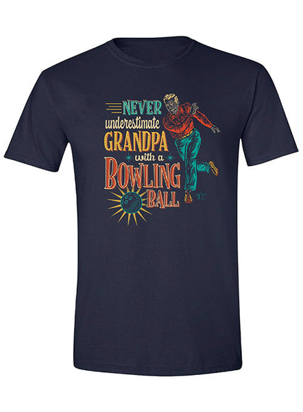 USBC "Never Underestimate Grandpa" Navy T-Shirt - Front View