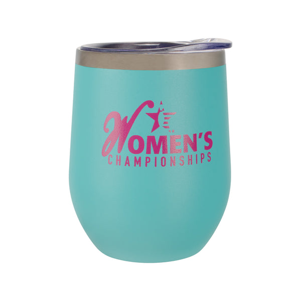 Women's Championships Wine Tumbler - Front View