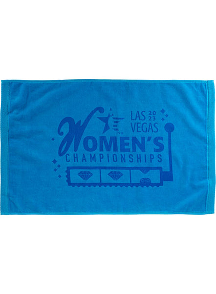 2023 Women's Championships Aqua Tonal Towel - Front View