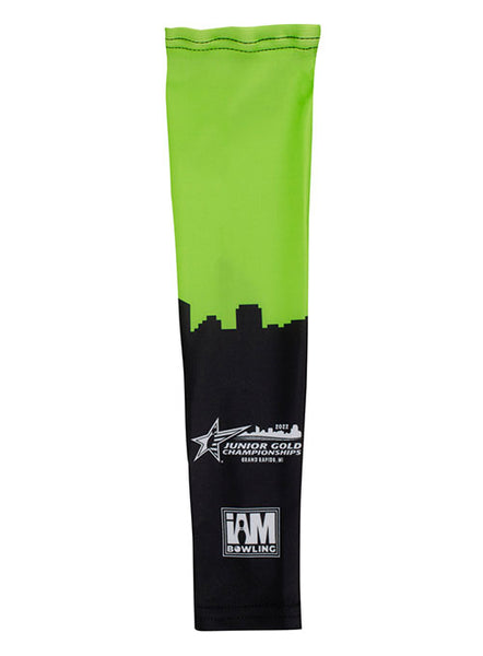 2022 Junior Gold Championships Green Arm Sleeve - Side View