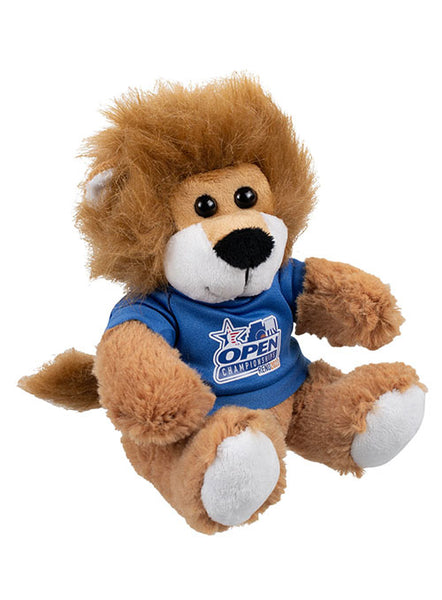 2023 Open Championships Plush Lion in Royal Blue Shirt - Front View