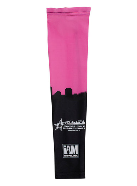 2022 Junior Gold Championships Pink Arm Sleeve -  Side View
