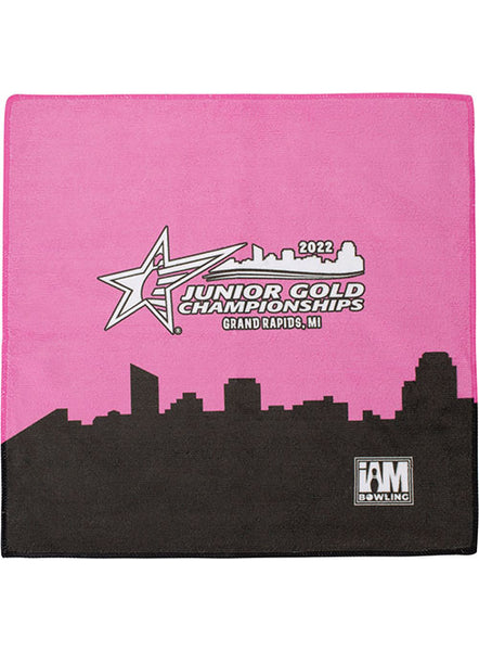 2022 Junior Gold Championships Pink Towel - Front View