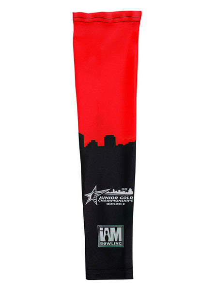 2022 Junior Gold Championships Red Arm Sleeve - Side View