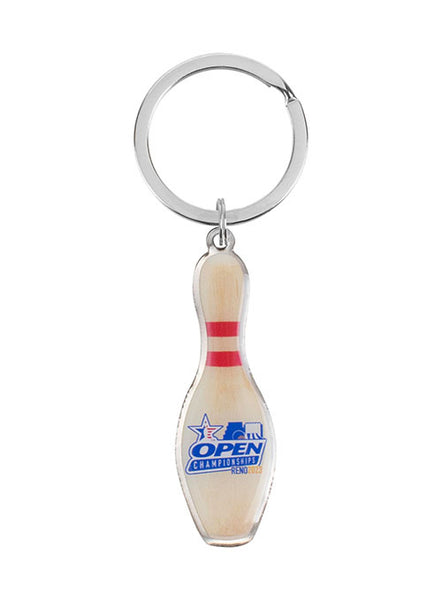 2023 Open Championships Bowling Pin Keychain - Front View