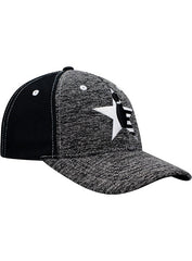 USBC Pinstar Performance Hat in Black and Dark Heather - Right Side View