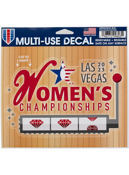 2023 Women's Championships Multi-Use Decal - Front View