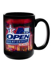 2023 Open Championships Reno Mug in Black - Side View
