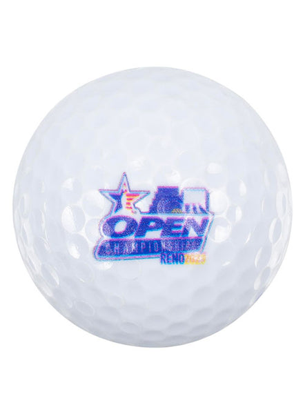 2023 Open Championships Golf Ball in White - Front View