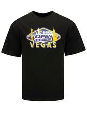 2022 Open Championships Performance T-Shirt in Black - Front View